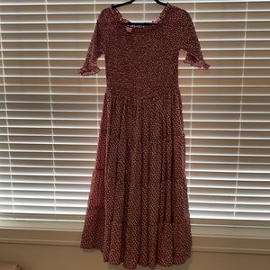 Orange Creek - Smock midi dress - Size L
